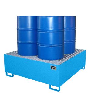 Auffangwanne 800 l, 1460×1460×525 mm, Stahl lackiert, mit Gi