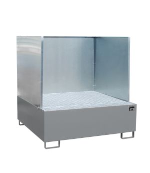 Auffangwanne 800 l, 1480×1460×1530 mm, Stahl lackiert, mit G