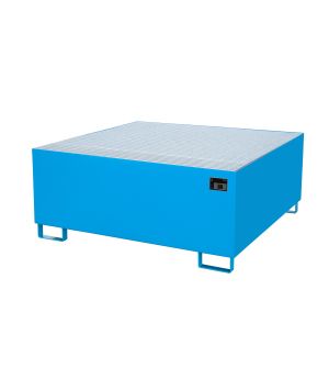 Auffangwanne 1000 l, 1460×1460×630 mm, Stahl lackiert, mit G