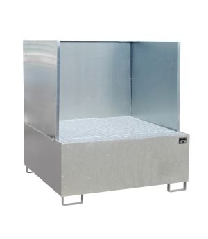 Auffangwanne 1000 l, 1480×1460×1630 mm, Stahl feuerverzinkt,