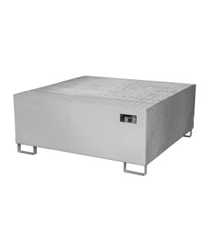 Auffangwanne 1000 l, 1460×1460×630 mm, Stahl gebeizt, mit Gi
