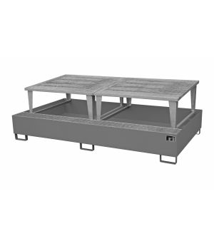 Auffangwanne 1000 l, 2650×1460×865 mm, Stahl lackiert, mit G