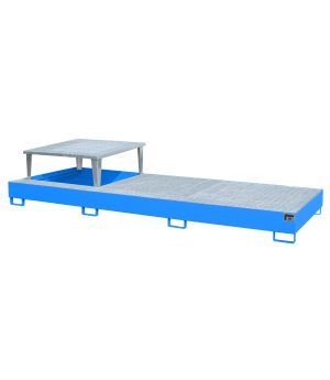 Auffangwanne 1000 l, 3850×1460×780 mm, Stahl lackiert, mit G