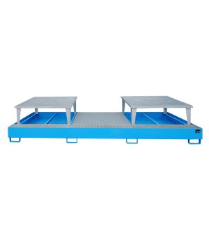 Auffangwanne 1000 l, 3850×1460×780 mm, Stahl lackiert, mit G