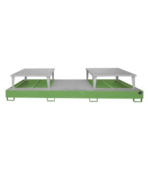 Auffangwanne 1000 l, 3850×1460×780 mm, Stahl lackiert, mit G