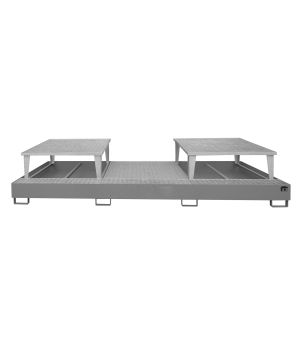 Auffangwanne 1000 l, 3850×1460×780 mm, Stahl lackiert, mit G