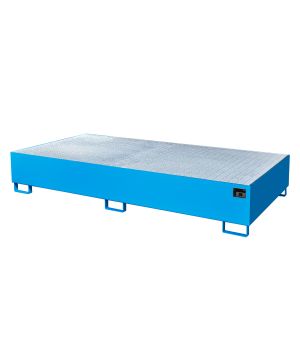 Auffangwanne 1000 l, 2650×1300×435 mm, Stahl lackiert, mit G