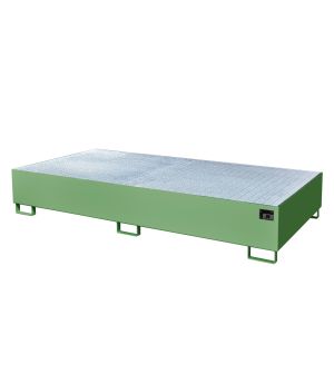 Auffangwanne 1000 l, 2650×1300×435 mm, Stahl lackiert, mit G