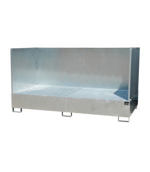Auffangwanne 1000 l, 2670×1300×1440 mm, Stahl feuerverzinkt,
