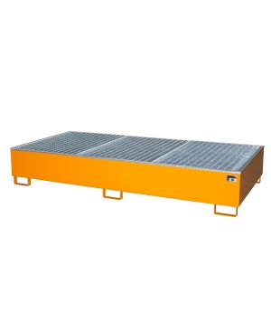 Auffangwanne 1000 l, 2665×1315×440 mm, Stahl lackiert, mit G
