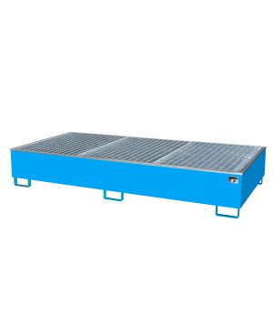 Auffangwanne 1000 l, 2665×1315×440 mm, Stahl lackiert, mit G