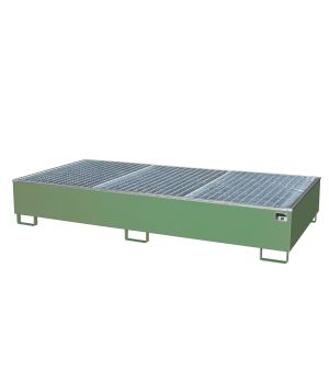 Auffangwanne 1000 l, 2665×1315×440 mm, Stahl lackiert, mit G