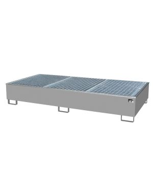 Auffangwanne 1000 l, 2665×1315×440 mm, Stahl lackiert, mit G