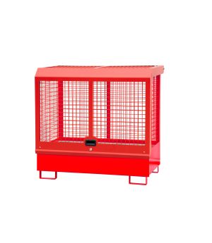 Gefahrstoffdepot 220 l Auffangvolumen, 1450×820×1390 mm, für