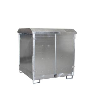 Auffangwanne 220 l, 1440×1505×1550 mm, Stahl verzinkt, mit G