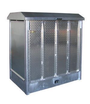 Auffangwanne 210 l, 1440×1020×1510 mm, Stahl verzinkt, mit G