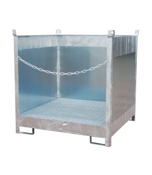 Fass-Stapelpalette FSP-4 G, für 4 Fässer (200 l), 1400×1400×