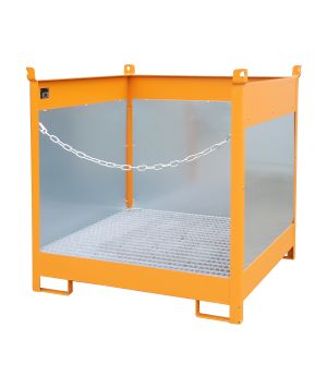 Fass-Stapelpalette FSP-4 G, für 4 Fässer (200 l), 1400×1400×