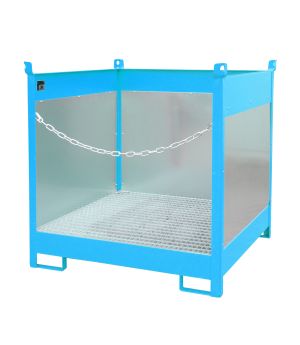 Fass-Stapelpalette FSP-4 G, für 4 Fässer (200 l), 1400×1400×