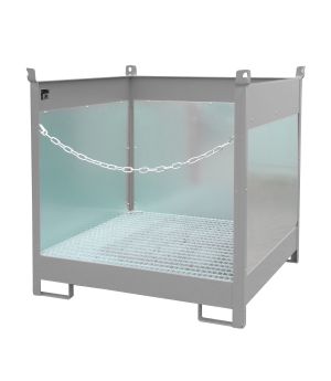 Fass-Stapelpalette FSP-4 G, für 4 Fässer (200 l), 1400×1400×