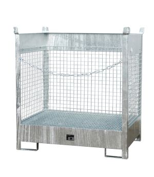 Fass-Stapelpalette FSP-2 D, für 2 Fässer (200 l), 1400×910×1