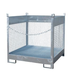 Fass-Stapelpalette FSP-4 D, für 4 Fässer (200 l), 1400×1400×