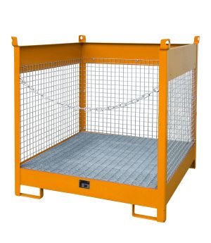 Fass-Stapelpalette FSP-4 D, für 4 Fässer (200 l), 1400×1400×