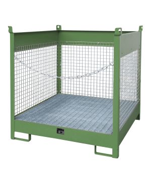 Fass-Stapelpalette FSP-4 D, für 4 Fässer (200 l), 1400×1400×