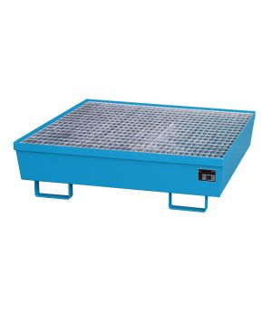 Auffangwanne 245 l, 1200×1200×335 mm, Stahl lackiert, mit Gi