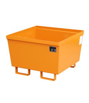 Auffangwanne 229 l, 800×800×545 mm, Stahl lackiert, RAL 2000