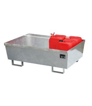 Auffangwanne 246 l, 1200×800×415 mm, Stahl feuerverzinkt
