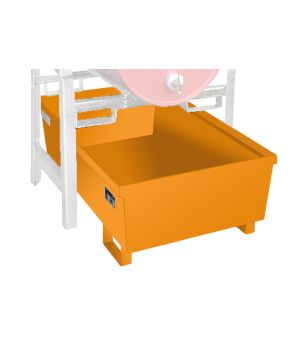 Auffangwanne 246 l, 1200×800×415 mm, Stahl lackiert, RAL 200
