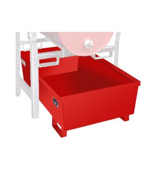 Auffangwanne 246 l, 1200×800×415 mm, Stahl lackiert, RAL 300