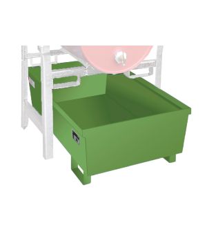 Auffangwanne 246 l, 1200×800×415 mm, Stahl lackiert, RAL 601