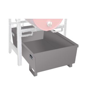 Auffangwanne 246 l, 1200×800×415 mm, Stahl lackiert, RAL 700