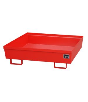 Auffangwanne 280 l, 1200×1200×335 mm, Stahl lackiert, RAL 30