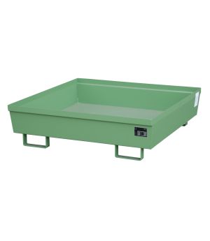 Auffangwanne 280 l, 1200×1200×335 mm, Stahl lackiert, RAL 60