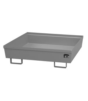 Auffangwanne 280 l, 1200×1200×335 mm, Stahl lackiert, RAL 70