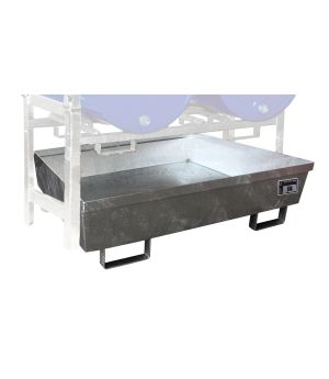 Auffangwanne 280 l, 1200×1200×335 mm, Stahl feuerverzinkt