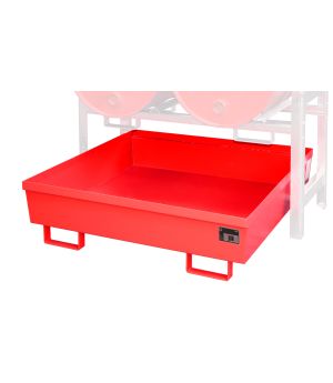 Auffangwanne 280 l, 1200×1200×335 mm, Stahl lackiert, RAL 30