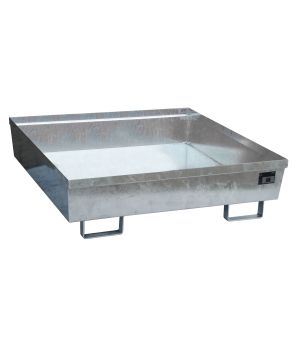 Auffangwanne 280 l, 1200×1200×335 mm, Stahl feuerverzinkt