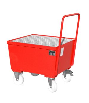Auffangwanne 215 l, 800×870×1115 mm, Stahl lackiert, mit Git