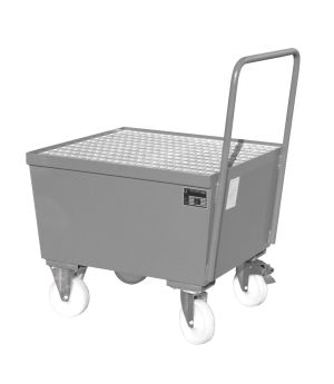 Auffangwanne 215 l, 800×870×1115 mm, Stahl lackiert, mit Git