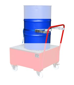Fasshalterung mit Spanngurt für 1 x 200 Liter Fass