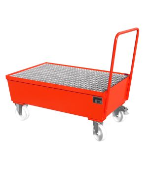 Auffangwanne 225 l, 800×1280×1115 mm, Stahl lackiert, mit Gi