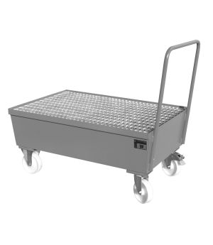 Auffangwanne 225 l, 800×1280×1115 mm, Stahl lackiert, mit Gi