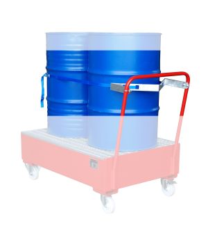 Fasshalterung mit Spanngurt für 2 x 200 Liter Fässer