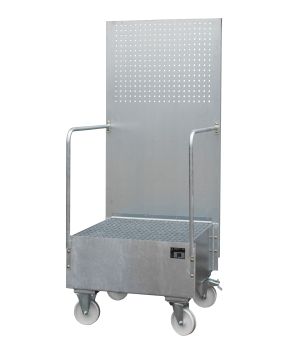 Auffangwanne 203 l, 890×870×2110 mm, Stahl feuerverzinkt, mi
