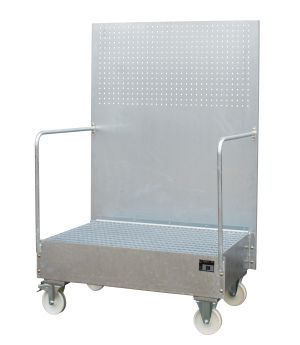 Auffangwanne 215 l, 1290×870×2015 mm, Stahl feuerverzinkt, m