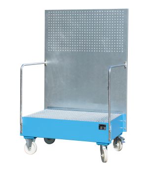 Auffangwanne 215 l, 1290×870×2015 mm, Stahl lackiert, mit Gi